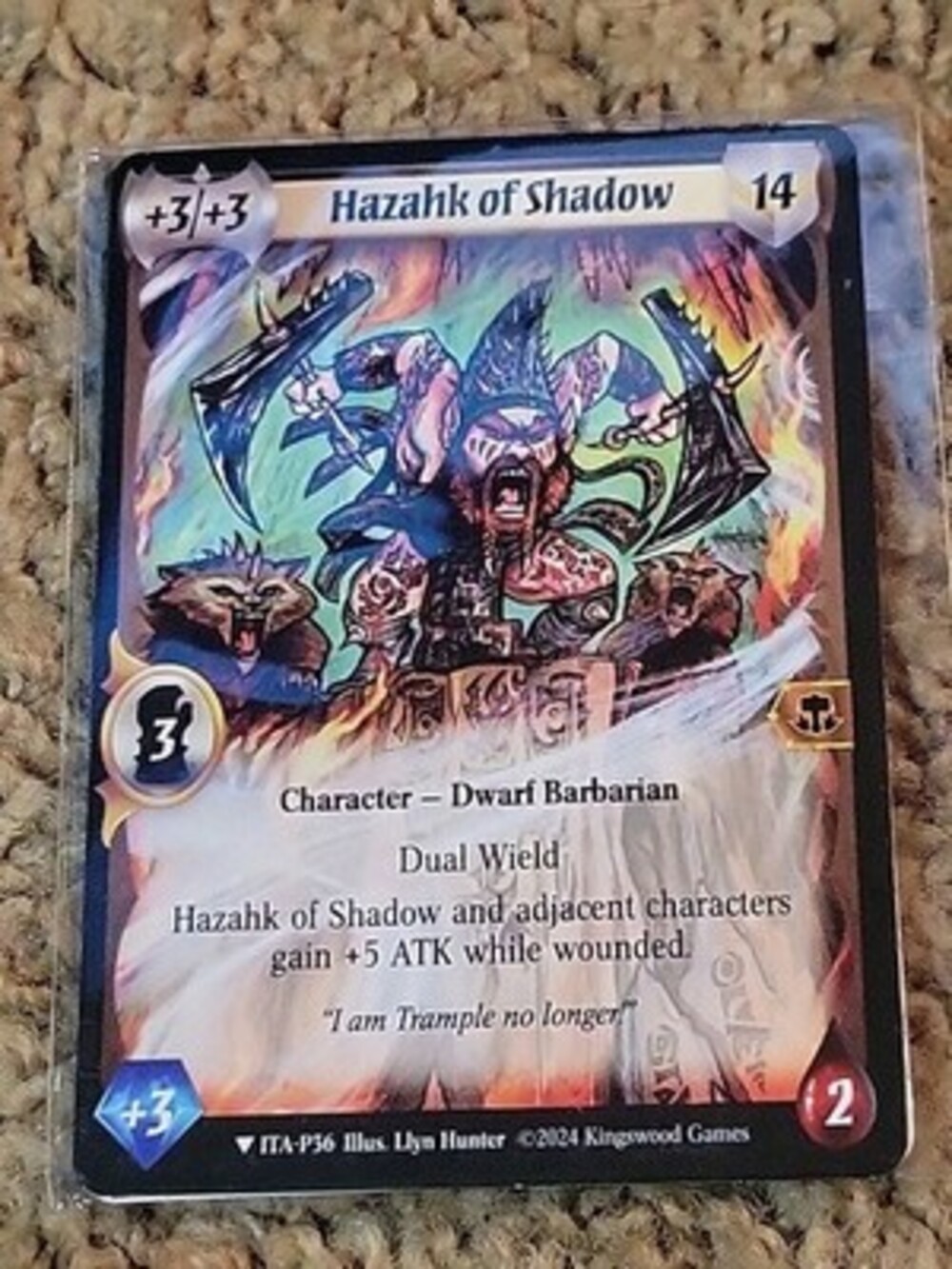 NEW GEN CON 2025 Warlord: Saga of the Storm TCG Hazahk of Shadow GENCON Promo